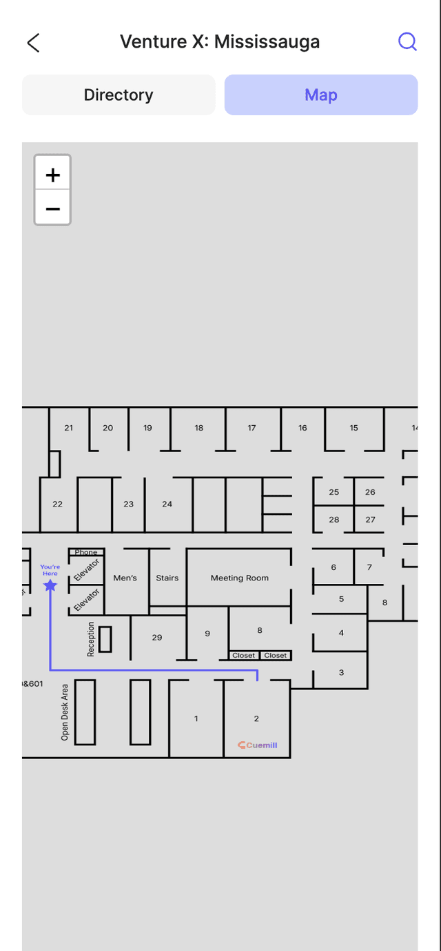 Cuemill Intercom System Map
